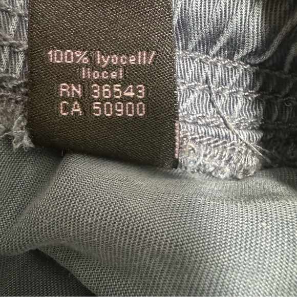 Calvin Klein Womens XL Pants Blue Ankle Lounge Pull On 100% Lyocell Drawstring - Picture 4 of 7